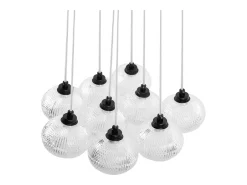 Lámpara De Techo Toolight Ms022-9Cp Black