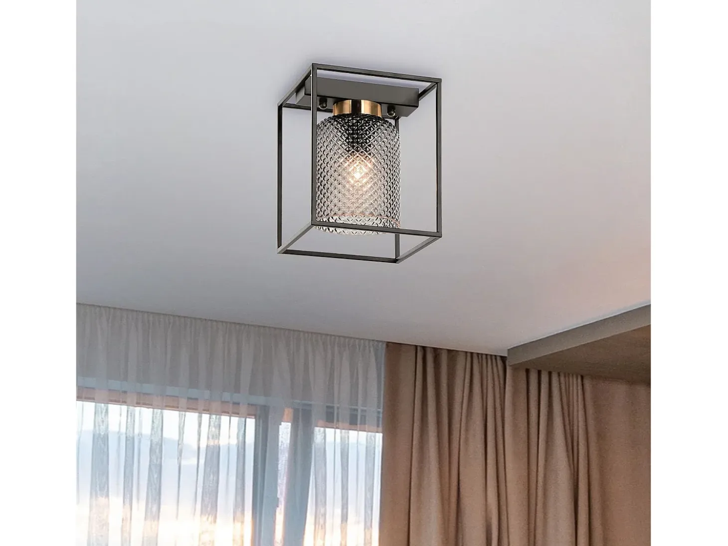 Lámpara De Techo Toolight App1264-1C Black