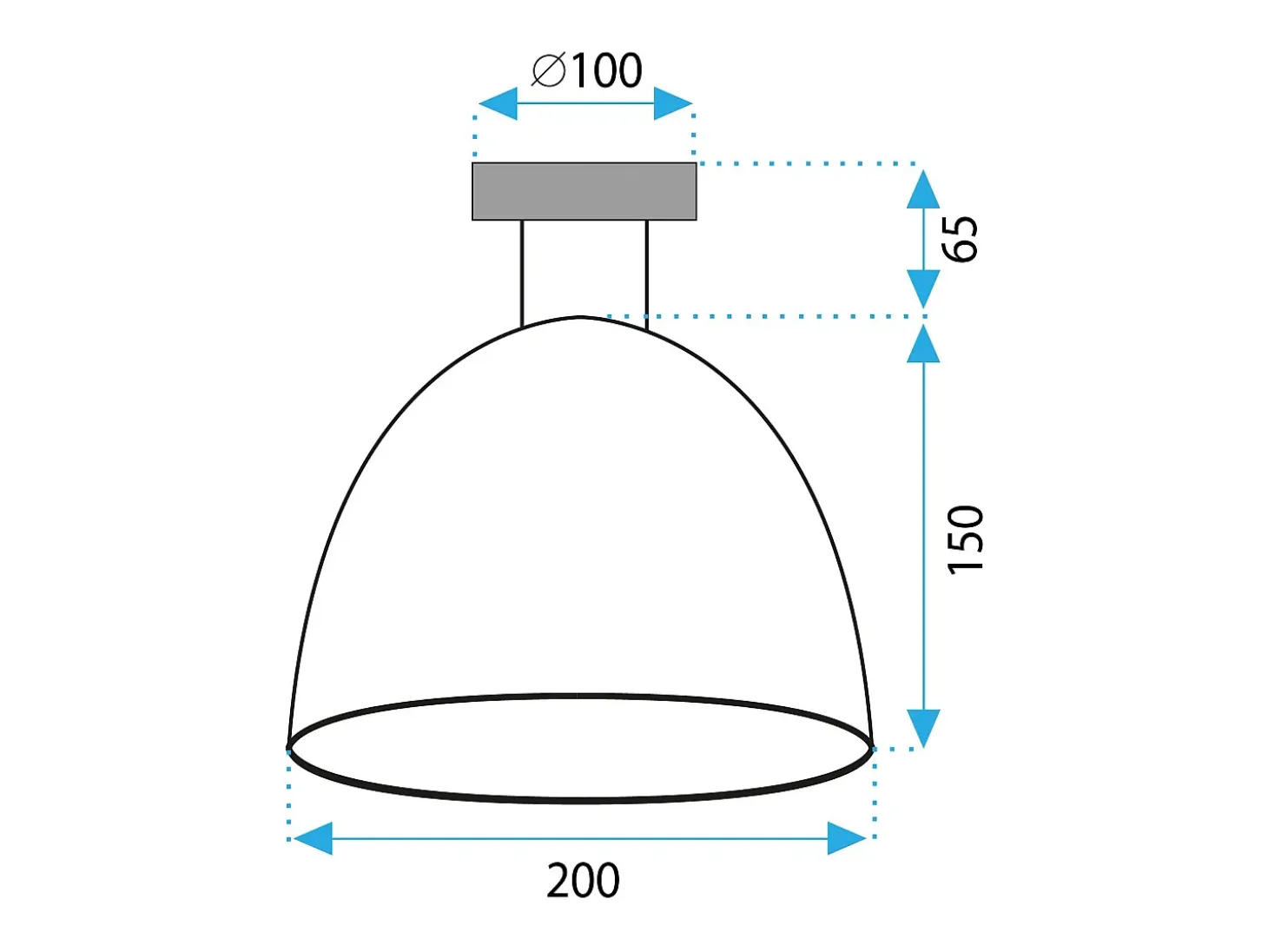 Lámpara De Techo Toolight App1303-1C Black