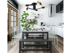 Lámpara De Techo Toolight App741-5C Black