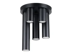 Lámpara de techo Toris moderno de acero - 5 fuentes luminosas 3000K - L.25 x A.33 cm - negro