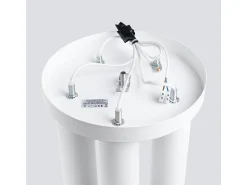 Lámpara de techo Toris moderno de acero - 5 fuentes luminosas 4000K - L.25 x A.33 cm - blanco