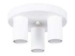 Lámpara de techo Toris moderno de acero - 3 fuentes luminosas 3000K - L.25 x A.12 cm - blanco