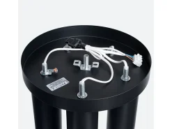 Lámpara de techo Toris moderno de acero - 5 fuentes luminosas 4000K - L.25 x A.33 cm - negro