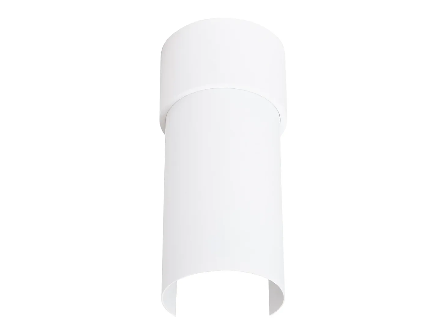 Lámpara de techo Torow minimalista de acero - 1 fuentes luminosas 3000K - L.10 x A.21 cm - blanco