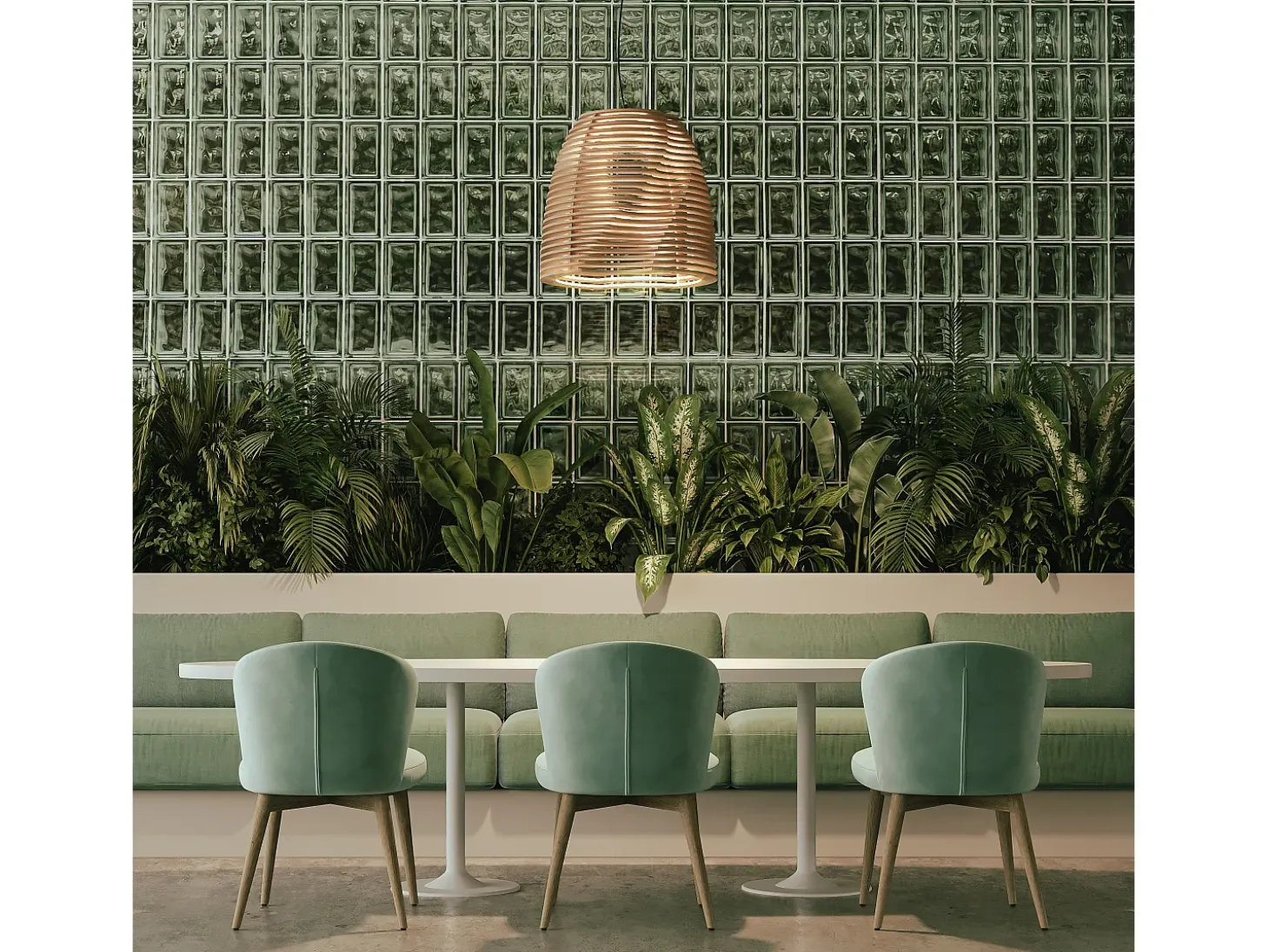 Lámpara de techo TWIST estilo moderno y escandinavo - Alt. 150 cm x D. ø55 cm - GX53 led T2 6W - 480lm y 3000K - ip20- madera haya