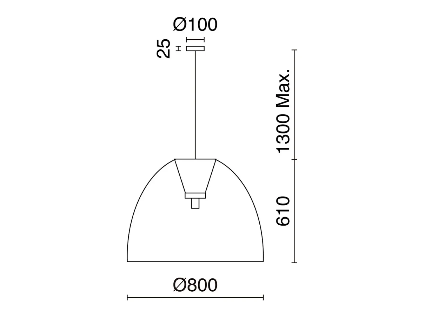 Lámpara de techo VIETNAM estilo escandinavo - D. 80 x Alt. 130 cm - acero y fibra natural - negro y mimbre claro - IP20- E27 - 15W - exterior