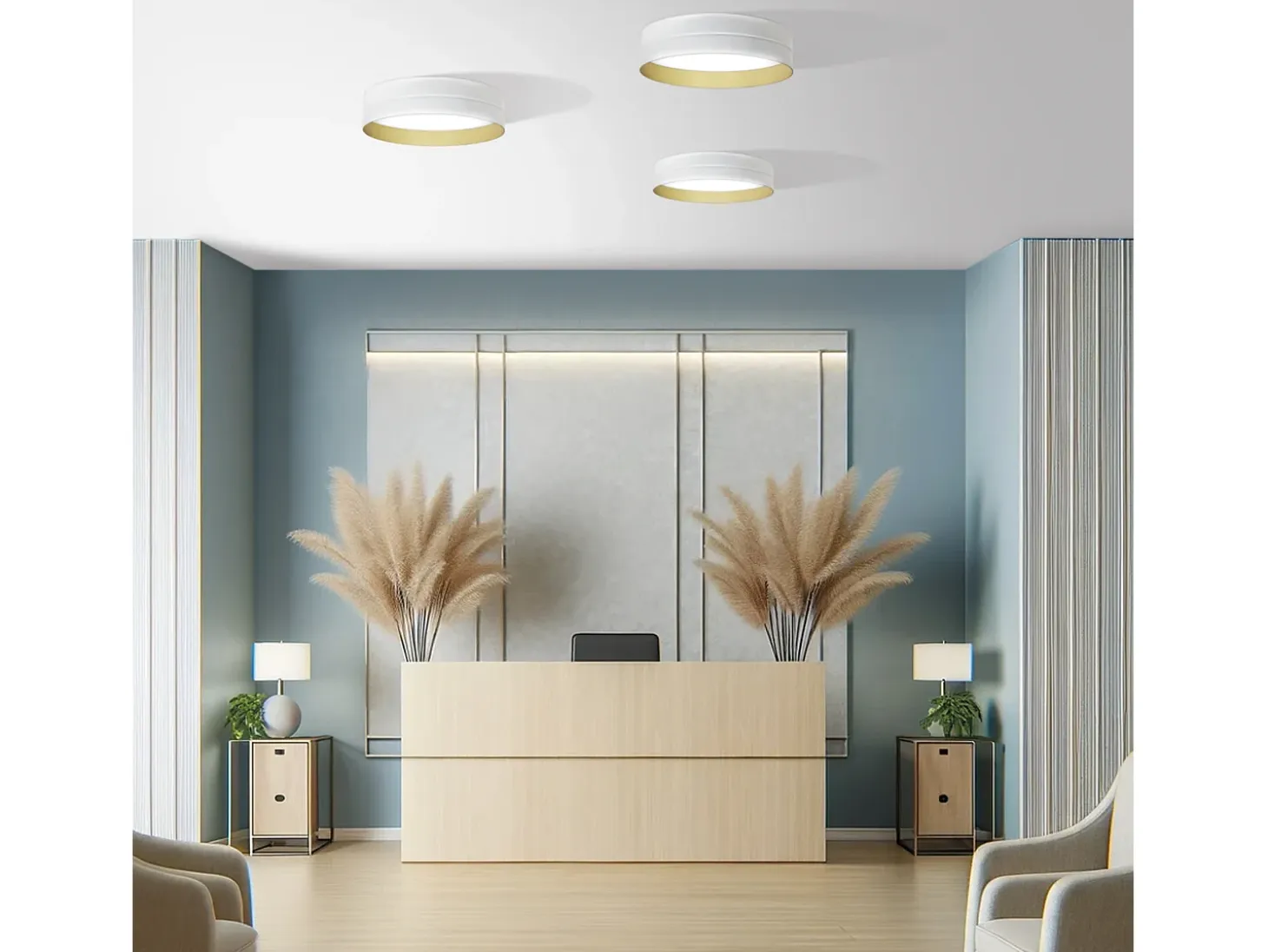 Lámpara de techo VINYL estilo moderno - D.ø40,5 cm - LED SMD 30W - 3316lm y 3K- 120º grados - aluminio- metracrilato prismático - IP40 - blanco y trama