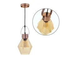 Lámpara de techo Ziva Lumit 60W altura regulable bronce Ø18 cm