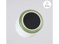 Lámpara de techo Zori minimalista de cerámica/vidrio vidriado - 1 fuentes luminosas - L.12 x A.12 cm - verde oliva