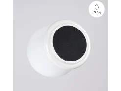 Lámpara de techo Zori minimalista de cerámica/vidrio vidriado - 1 fuentes luminosas - L.12 x A.12 cm - blanco