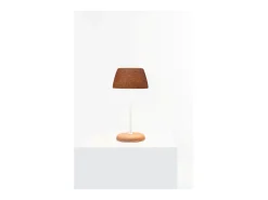 Lámpara inteligente Trilli Wi-Fi Azafrán - LED recargable, táctil, aplicación Wi-Fi, cerámica decorada en blanco y óxido