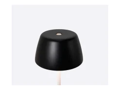 Lámpara inteligente Trilli Wi-Fi Azafrán - LED recargable, táctil, aplicación Wi-Fi, cerámica decorada en blanco y negro