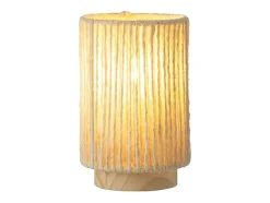 Lámpara led de metal beige 10.5x10.5x16 cm