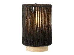Lámpara led en metal negro 10.5x10.5x16 cm