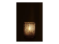 Lámpara led en metal negro 10.5x10.5x16 cm