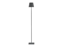 Lámpara LED Poldina Pro L Gris Oscuro recargable y regulable 122cm con batería hasta 12 horas