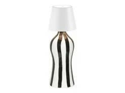 Lámpara LED Poldina STOPPER de Zafferano recargable y portátil, color blanco, con batería hasta 12 horas