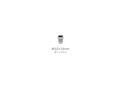 Lámpara LED Poldina STOPPER de Zafferano recargable y portátil, color blanco, con batería hasta 12 horas