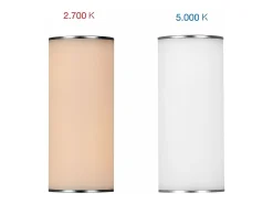 Lámpara LED portátil y regulable Converse con batería Li-Ion de 2,5w. Desde 2700K hasta 5000K.