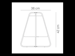 Lámpara LED recargable Teepee Zafferano - Táctil, para interior y exterior, IP65, diseño moderno, inalámbrica, color negro
