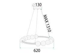 Lámpara Led Toolight App1553-Cp Gold