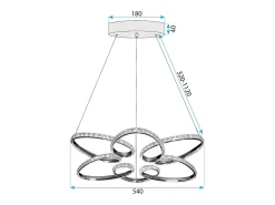 Lámpara Led Toolight G002-Cp Chrome