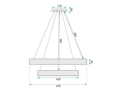 Lámpara Led Toolight G046-2Cp Chrome
