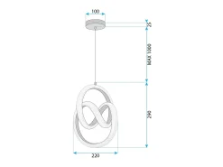 Lámpara Led Toolight G068-Cp Gold