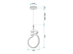 Lámpara Led Toolight G071-Cp Gold