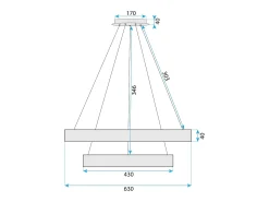 Lámpara Led Toolight G045-2Cp Gold