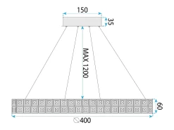 Lámpara Led Toolight Ms004-Cp Chrome