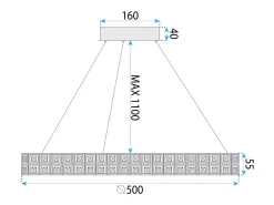 Lámpara Led Toolight Ms005-Cp Chrome