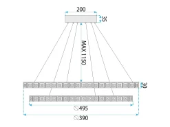 Lámpara Led Toolight Ms012-Cp Rose Gold