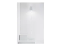 Lámpara LED Zafferano Poldina Pro L gris oscuro recargable regulable hasta 12 h 2200/2700/3000K 3 alturas 52/87/122 cm