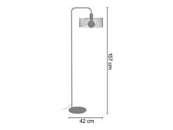 Lámpara para Escritorio TOSEL ,metal,Blanco ,A157xD30xP42cm