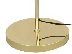 Lámpara recta placado latón - D.30 x Alt. 149 cm - Dorado - ONTARIO