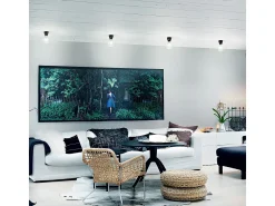 Lámpara Semi Empotrar Decorativa Negra, E27