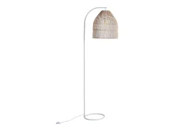 Lámpara étnica de hierro y ratán natural - Alt. 177 cm - PARNAIBA