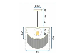 Lámpara Toolight App968 Black