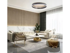 Lámpara Toolight App1464 Black Brush Gold