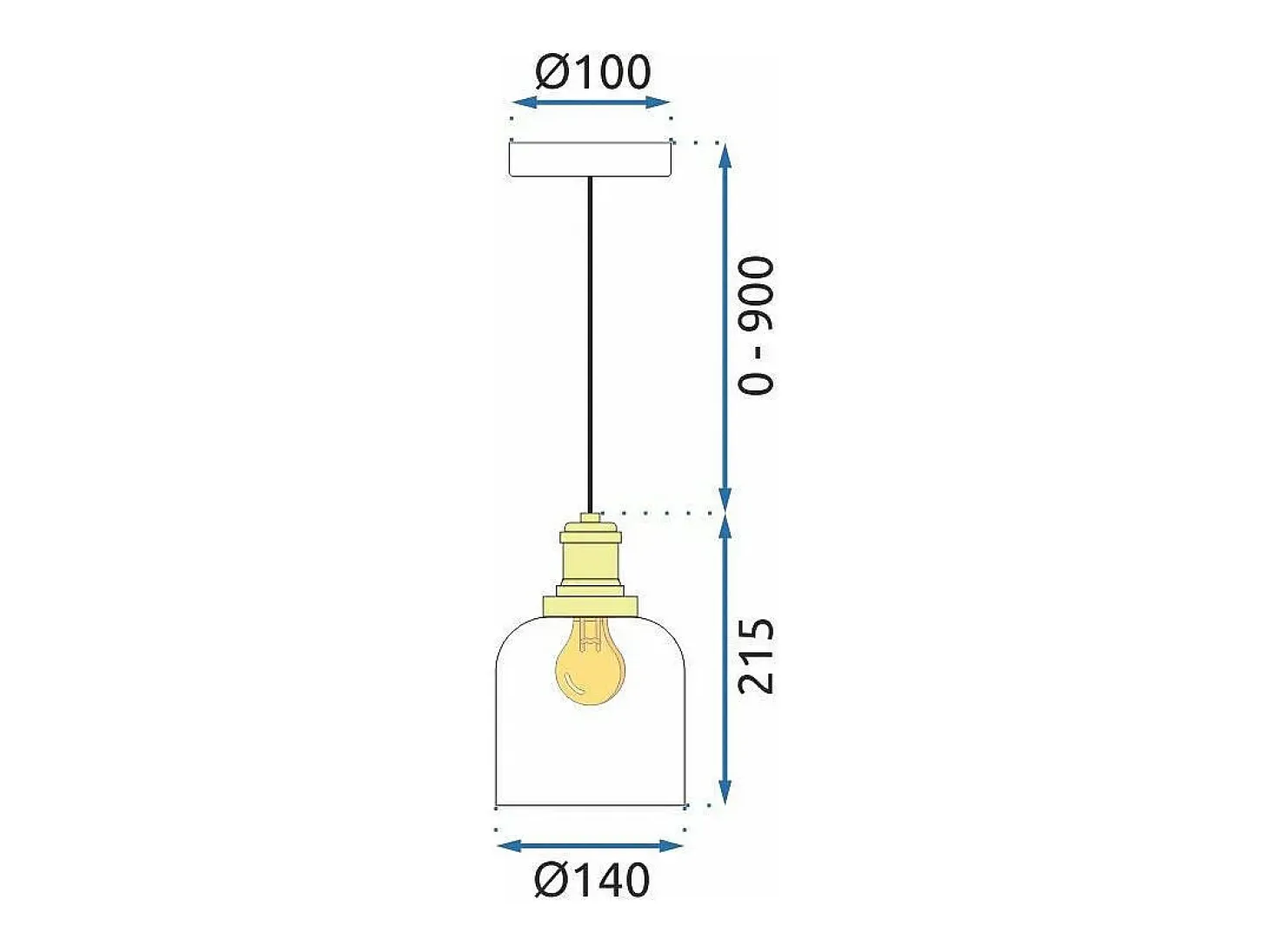 Lámpara Toolight App1173 White