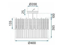 Lámpara Toolight App1481-1C Black