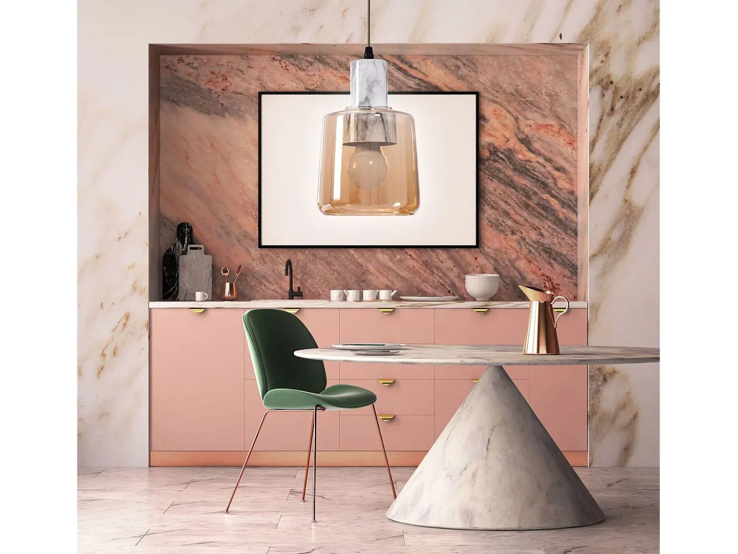 Lámpara Toolight App1011-1Cp Beige