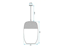 Lámpara Toolight App1327-1Cp Beige