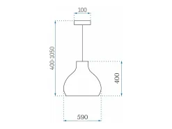 Lámpara Toolight App985-1Cp Big Brown