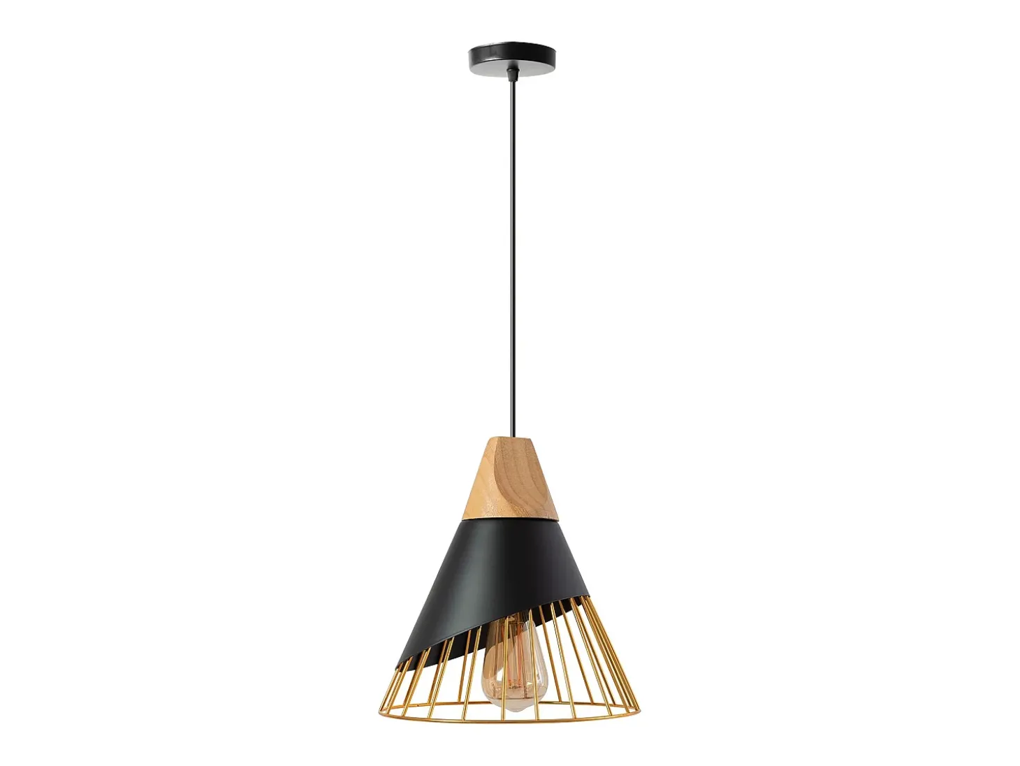 Lámpara Toolight App224-1Cp Black Gold