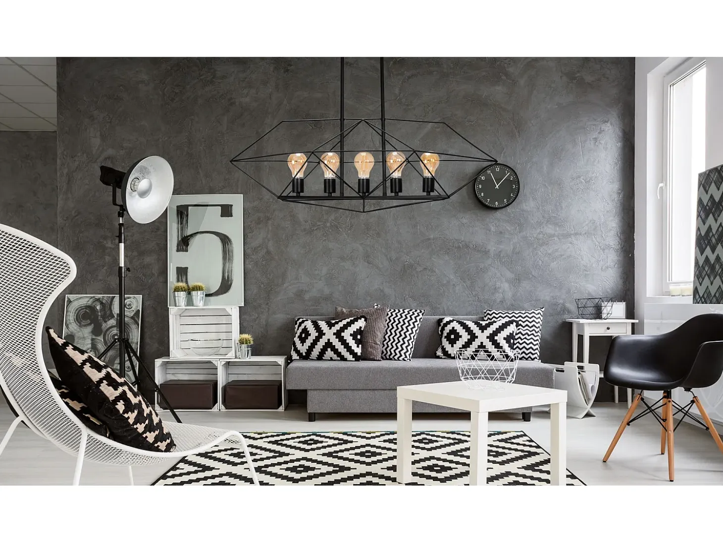 Lámpara Toolight App1037-5Cp Black