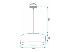 Lámpara Toolight App1333-1Cp Black
