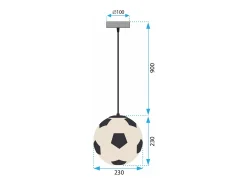 Lámpara Toolight App1287-1Cp Black